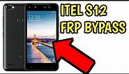 itel s12 frp bypass without pc itel s12 google account bypass