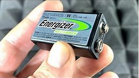 Energizer NH22NBP NiMH "9V" 1-Pack Rechargeable Battery Unboxing