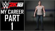 WWE 2K18 - My Career - Let's Play - Part 1 - "MyPlayer Creation (MyJobber)" | DanQ8000