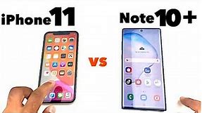 iPhone 11 vs Note 10+ | Speed Test & Size Comparison