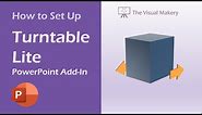 How to Set Up the Turntable Animator Add-In - PowerPoint Tools