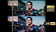 Comparison 4k vs 1080p | Man of Steel (Battle In Smallville)