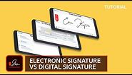 Electronic Signature vs Digital Signature? | Adobe Sign