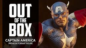 Captain America Premium Format Figure Marvel Statue Unboxing by Sideshow | Out of the Box