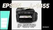 How to setup the IP address on Epson L1455