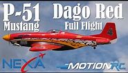 Nexa P-51 Mustang Dago Red 1580mm Full Flight | Motion RC