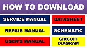 {553} How To Download Service Manual / Repair Manual / Circuit Diagram / Datasheet / Schematic