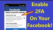 How to Put Two Factor Authentication 2FA on Your Facebook Account!! - Howtosolveit