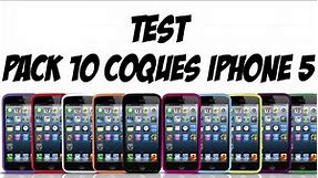 Test - Pack 10 Coques iPhone 5