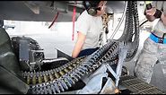 Loading 20mm Rounds into F-15's M61 Vulcan | Universal Ammunition Loading System