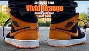 Jordan 1 Mid Vivid Orange - Review, On Feet & Lace Swap