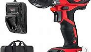 NoCry 20V Cordless Impact Wrench Kit - 300 ft-lb (400 N.m) Torque, 1/2 inch Detent Anvil, 2700 Max IPM, 2200 Max RPM, Belt Clip; 4.0 Ah Battery, Fast Charger & Carrying Case Included