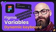 Figma variables Dynamic keyboard