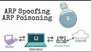 ARP Poisoning or ARP Spoofing Attack - Explanation & Demonstration