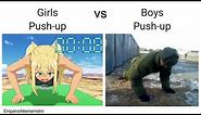 Girls Push-up vs Boys Push-up