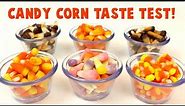 Brach's Candy Corn Taste Test- I Try Pumpkin Spice, Smores, Peanut Butter Cup and More!