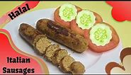 Halal Italian Sausages Recipe | Homemade Chicken sausages Recipe | How To Make Easy Sausages At Home