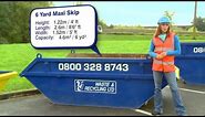 Skip Hire Info - 6 Cubic Yard 'Maxi' Skip - Available from TJ Waste