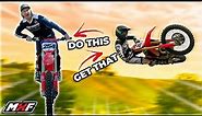 EASIEST WAY TO WHIP A DIRT BIKE WHILE JUMPING | Body Position is EVERYTHING!!!