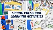 Spring Preschool Math and Alphabet Hands-On Activities