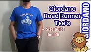 Giordano Tshirt Road Runner Tee's | Blue Color| + Size Guide