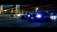 Night Run with Charles' and Dustin's R34 GTR's in Tokyo | 4K