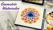 Paint a Geometric Circle Pattern in Watercolor and Gold!
