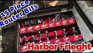 Harbor Freight Warrior Carbide Tip Woodworking Router Bit Set 15 Piece # 68872