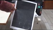 What to do if your laser printer only prints complete full black sheets