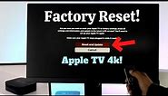 Apple TV 4K Factory Reset! [Fully Restore Default Settings]