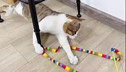 Cat Toys Interactive - Cat Wand Toy & Cat Ball Toy with Bell Inside & Cat Spring Toy & Cat Plush Catnip Chew Toy for Indoor Cats Kitten Exercise