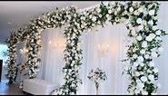 DIY - White Floral Wedding Backdrop
