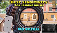 Best Sensitivity😱for iphone 8plus😍no recoil full gyro🔥iphone 8plus Pubg sensitivity