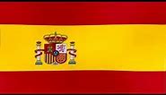 Evolución de la Bandera Ondeando de España - Evolution of the Waving Flag of Spain