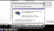 How to update BIOS Version in Samsung Laptop (Firmware - Flash ROM - MICOM)