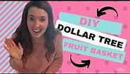 Easy DIY Dollar Tree Hanging Fruit Basket