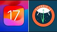iOS 17 vs Android 14 Icons!