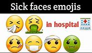 All WhatsApp sick faces emojis and its meaning