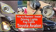 Step by Step How to Install Driving Lights Toyota Avalon How to Replace Fog Lights 2014 to 2019