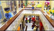 LEGO Shopping MALL! 10,000 pcs, 17 shops, 2 stories, custom MOC!