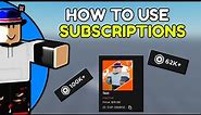 How To Use Roblox Subscriptions In Roblox Studio ¦ New Monetization Feature