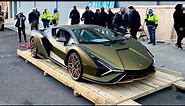 The $3 Million Lamborghini Sian Unboxing in New York City!