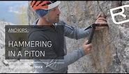 Anchors: Hammering in a normal piton – Tutorial (23/43) | LAB ROCK