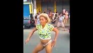 OLD LADY DANCING IN THE STREETS