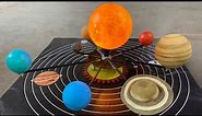 Solar system Working Model Making .Science Project. For school colleges science exhibition
