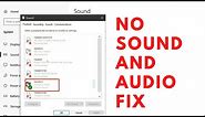 How To FIX No Sound and Audio Problems on Windows 10