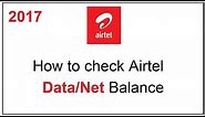 how to check airtel data balance