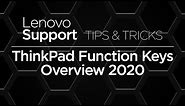 ThinkPad Function Keys Overview 2020
