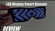 REVIEW: LED Glasses - App Controlled, Bluetooth LED Display Smart Glasses?