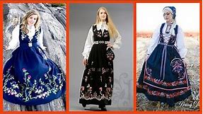 Norway traditional dresses | Norwegian bunad dress | Norway girls outfits | Samfree Styles